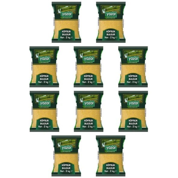 Yazar Köftelik Bulgur 2 Kg. x 10 Paket - 2