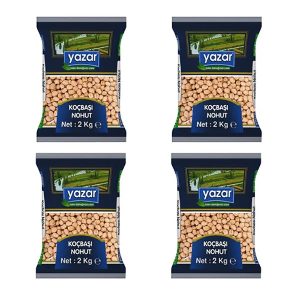 Yazar Koçbaşı Nohut 2 Kg. x 4 Paket - 2