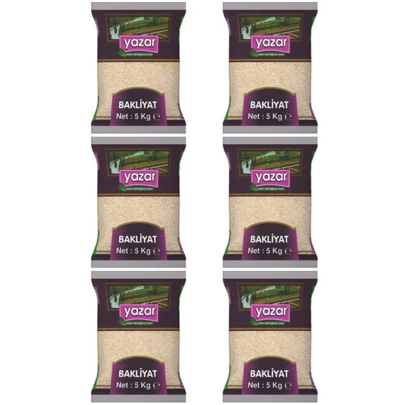 Yazar Ucuz Uygun Fiyat Pilavlık Pirinç 5 Kg x 6 Paket - 2