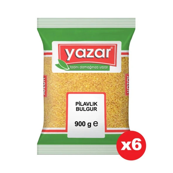 Yazar Pilavlık Bulgur 900 Gr. x 6 Adet