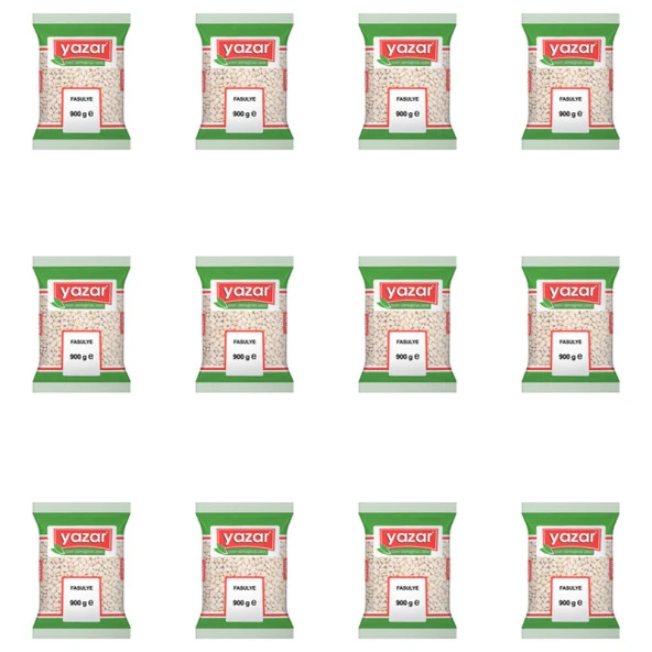 Yazar Kuru Fasulye 900 Gr. x 12 Paket - Resim 2