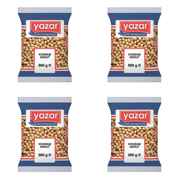 Yazar Koçbaşı Nohut 900 Gr. x 4 Adet - 2