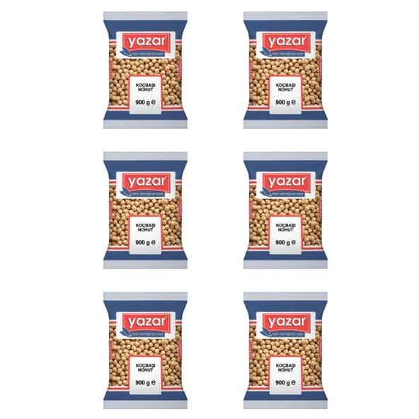 Yazar Koçbaşı Nohut 900 Gr. x 6 Adet - 2