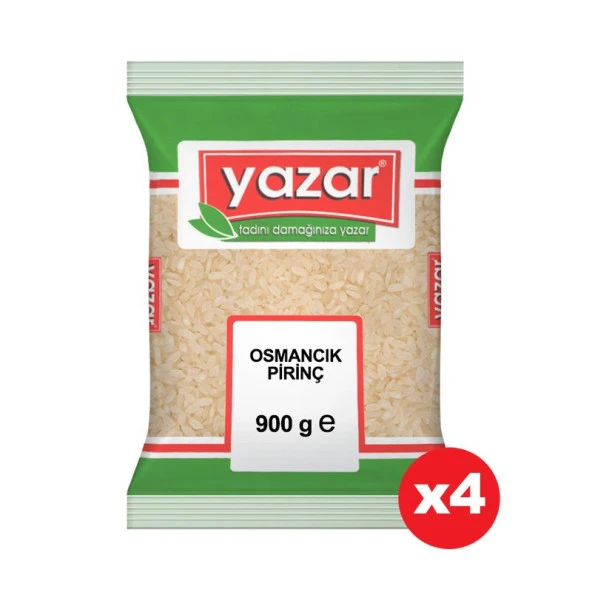 Yazar Osmancık Pirinç 900 Gr. x 4 Paket