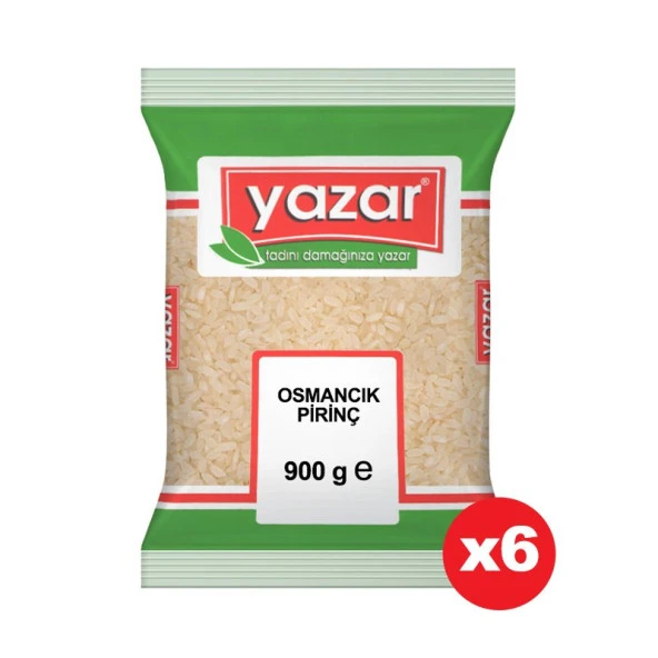 Yazar Osmancık Pirinç 900 Gr. x 6 Paket