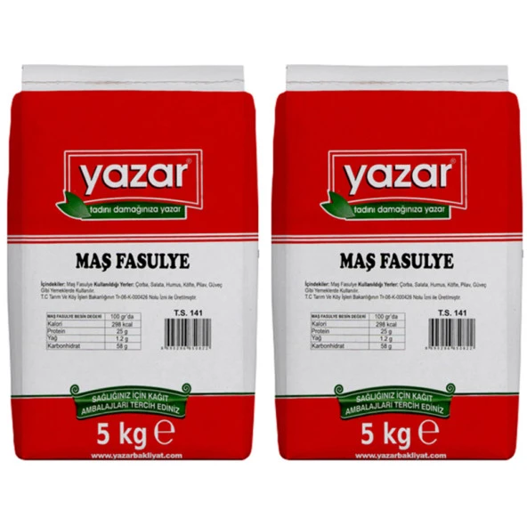 Yazar Maş Fasulye 5 Kg x 2 Paket - 2