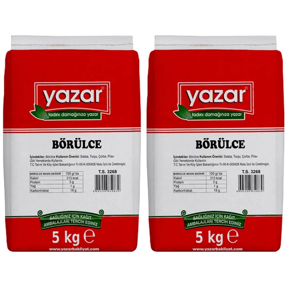 Yazar Kuru Börülce Fasulye 5 Kg x 2 Paket - 2