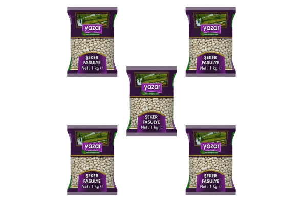 Yazar Şeker Fasulye 1 Kg. x 5 Paket - 2
