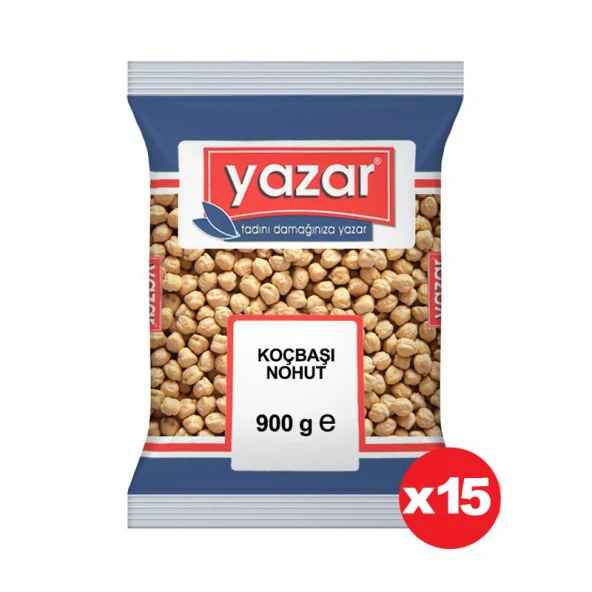 Yazar Koçbaşı Nohut 900 Gr. x 15 Adet