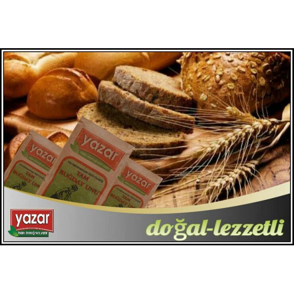 Yazar Taş değirmende Öğütülmüş Tam Buğday Unu 25 Kg - Resim 3