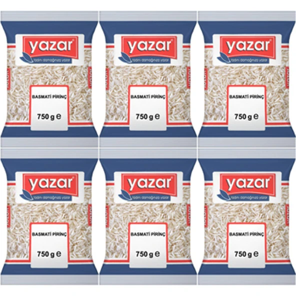 Yazar Basmati Pirinç 750 Gr x 6 Adet - 2