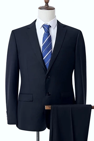 Erkek Büyük Beden Çift Yırtmaçlı 4 Drop Takım Elbise 555 BGL-ST03488 ürün görseli