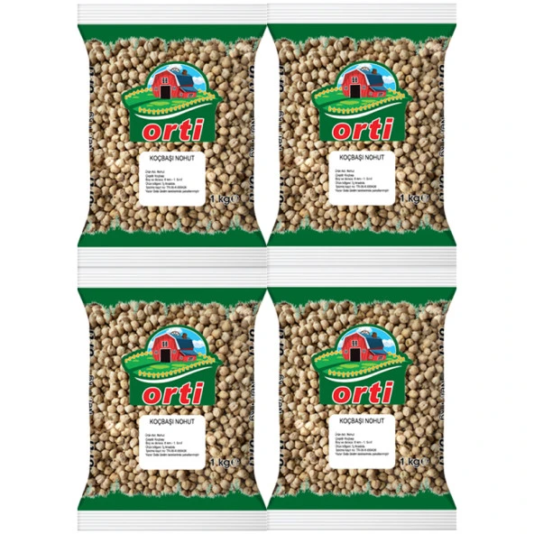 Orti Koçbaşı Nohut 1 Kg. x 4 Adet - 2