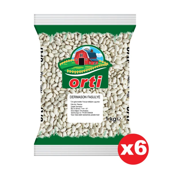 Orti Dermason Fasulye 1 Kg. x 6 Paket