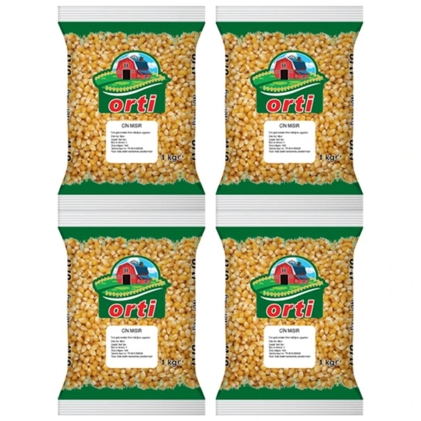 Orti Patlatmalık Cin Mısır 1 Kg x 4 Paket - 2