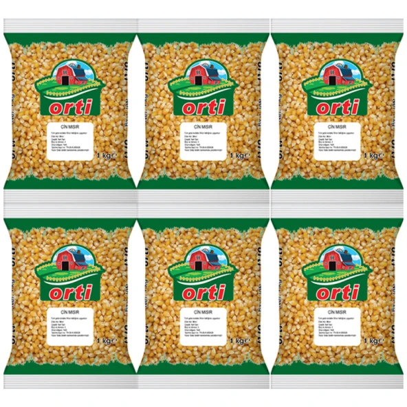 Orti Patlatmalık Cin Mısır 1 Kg x 6 Paket - 2