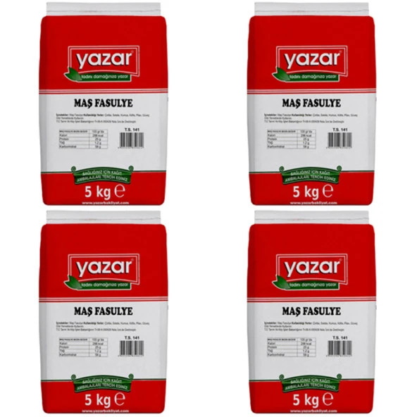 Yazar Maş Fasulye 5 Kg x 4 Paket - 2
