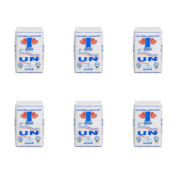 Yazar Pastalık Böreklik Baklavalık Çok Amaçlı Un 1 Kg x 6 Paket - Resim 2