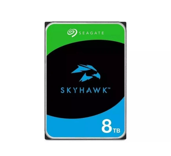 Seagate SKYHAWK ST8000VX010 8TB 3,5" 5900rpm 256MB 7/24 Güvenlik Diski (RESMİ DİSTRİBÜTÖR GARANTİLİ) ürün görseli 1