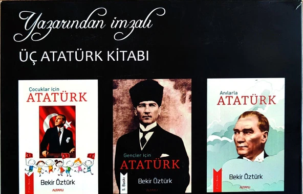 3 Kitaptan Oluşan Muhteşem Atatürk Seti (3 Kitap,Poster,Not Defteri,Ayraç) - 4