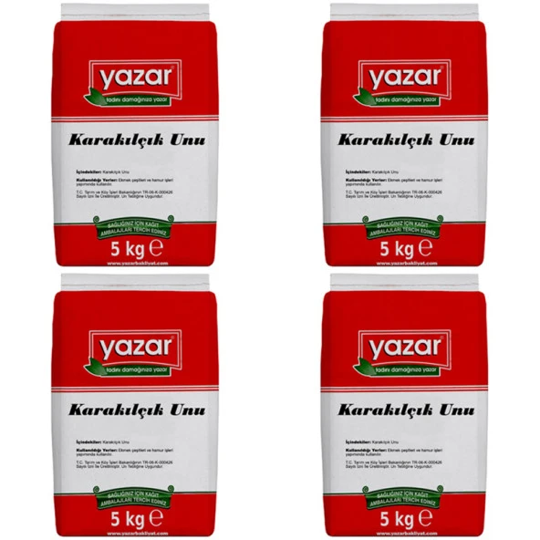 Yazar Taş Değirmende Öğütülmüş Karakılçık Unu 5 Kg X 4 Paket - 2