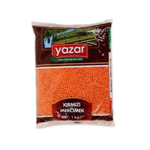 Yazar Yerlı Kırmızı Mercimek 1Kg