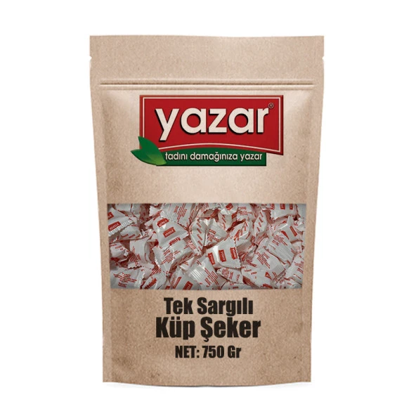 Yazar Tek Sargılı Kesme Şeker 750 Gr x 10 Paket