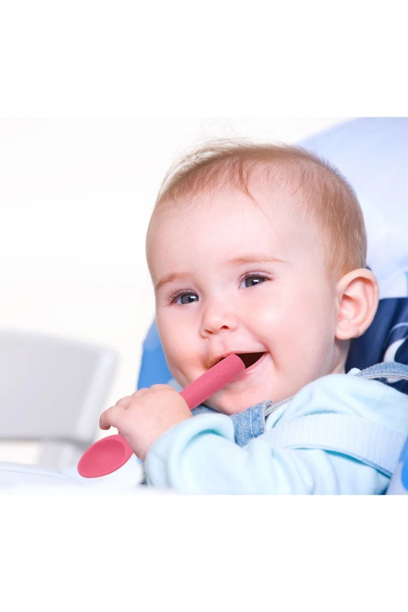 Babyjem Silikon Mama Kaşık ART-759 Pembe - 5