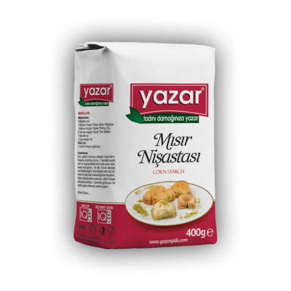 Yazar Mısır Nişastası 400Gr