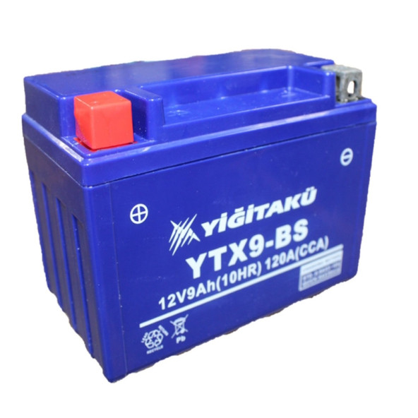 12 V 9 Ah Amper Ytx9 Bs Yiğit Akü Motosiklet Aküsü