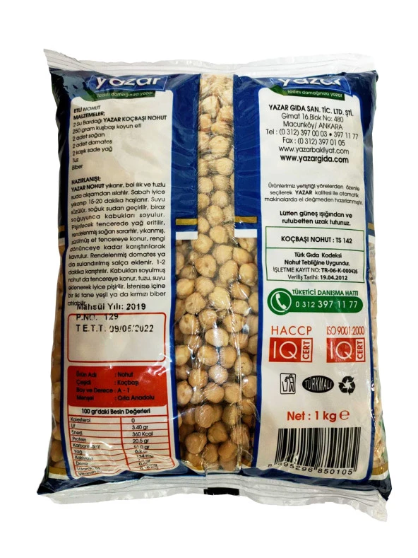 Yazar Koçbaşi Nohut 1Kg - 2