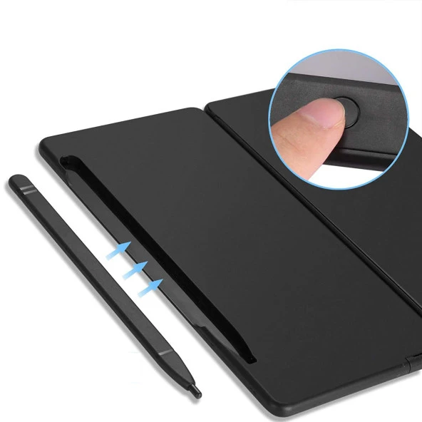 Valkyrie C5 Dijital Çizim Ekranlı Bilimsel Fonksiyonlu E-Writer Hesap Makinesi Katlanabilir Sessiz Tuşlu Siyah - 8