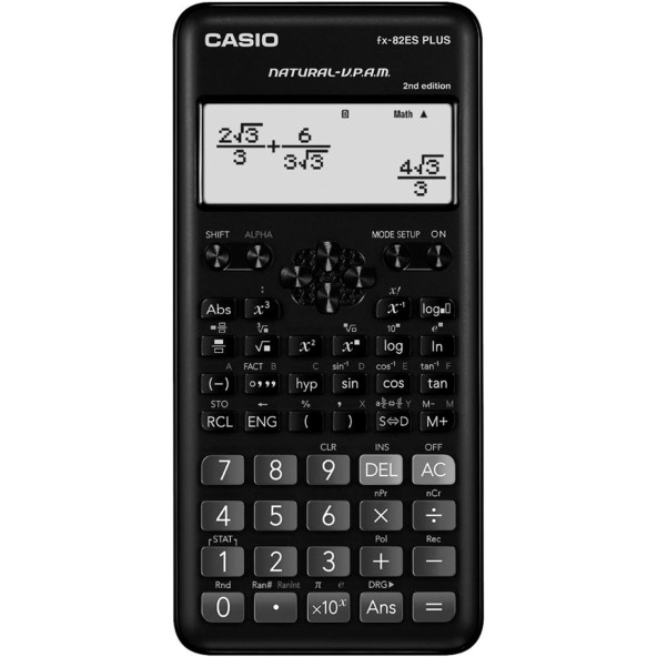 Casio FX-82ES Plus 2. Versiyon 252 Fonksiyonlu Bilimsel Hesap Makinesi