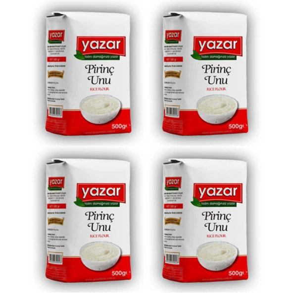 Yazar Sade Pirinç Unu 500 Gr x 4 Paket - 2
