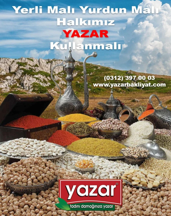 Yazar Kuru Gıda Seti Gönen Baldo Pirinç 5 Kg  Kuru Fasulye 5 Kg  Koçbaşı Nohut 5 Kg=15KG - 2