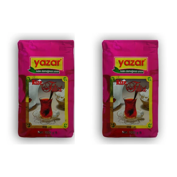 Yazar Rize Filizi Siyah Dökme Çay 1KG x 2 Pak - 2