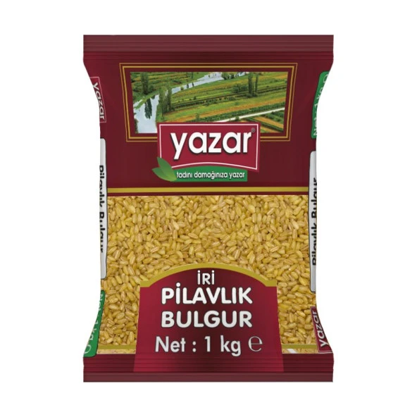Yazar İri Taneli Pilavlık Bulgur 1 Kg x 2 Paket
