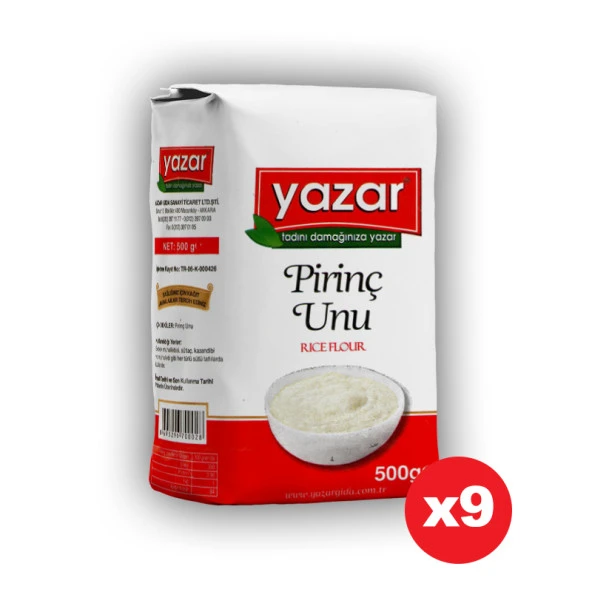 Yazar 500Gr Pirinç UNU x 9Paket = 4500Gr