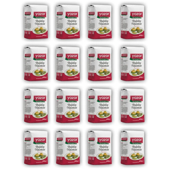 YAZAR 400gr Buğday Nişastası X 16 Paket - 2