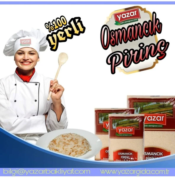 Yazar Sade Osmancık Pirinç 1 Kg - Resim 2
