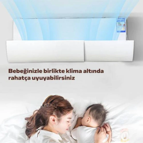 Coofbe Yapışkanlı Ayarlanabilir Klima Hava Yönlendirici Aparat Klima Aparatı Siperlik Yön Aparatı - 4