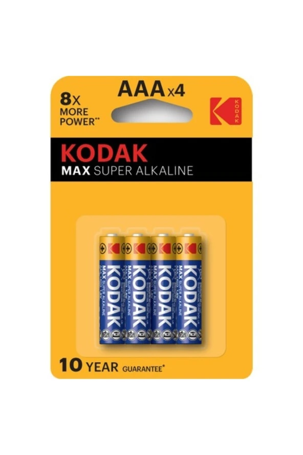 Max 4 Adet Alkalin Ince Pil-aaa