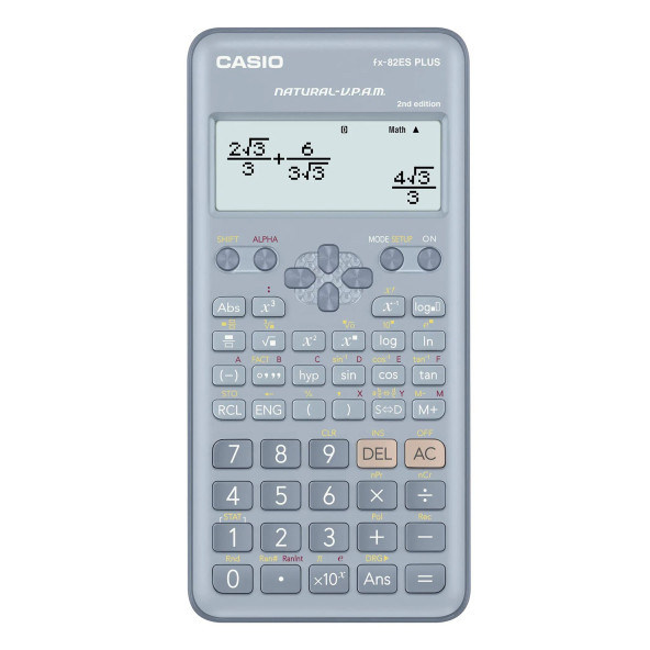 Casio FX-82ES Plus Mavi Bilimsel Fonksiyonlu Hesap Makinesi 2.Versiyon