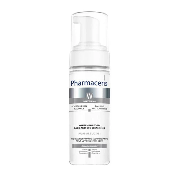 Pharmaceris W Whitening Foam Face and Eye Cleansing Foam 150 ml