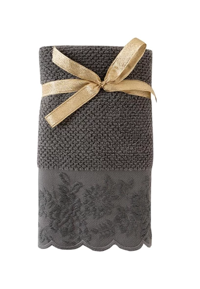 %100 Pamuk İkili 40x70 Cm Nakışlı Desenli El&Yüz Havlu/Havlu Seti - 6