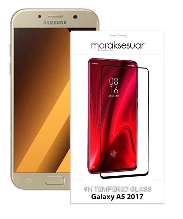 Samsung Galaxy A5 2017 5D Ekran Koruyucu Cam Tam Kaplayan