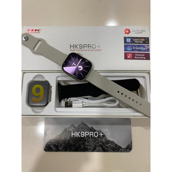 Hk9 Pro Plus Son versiyon Watch 9 Amoled Ekran Akıllı Saat Smartwatch