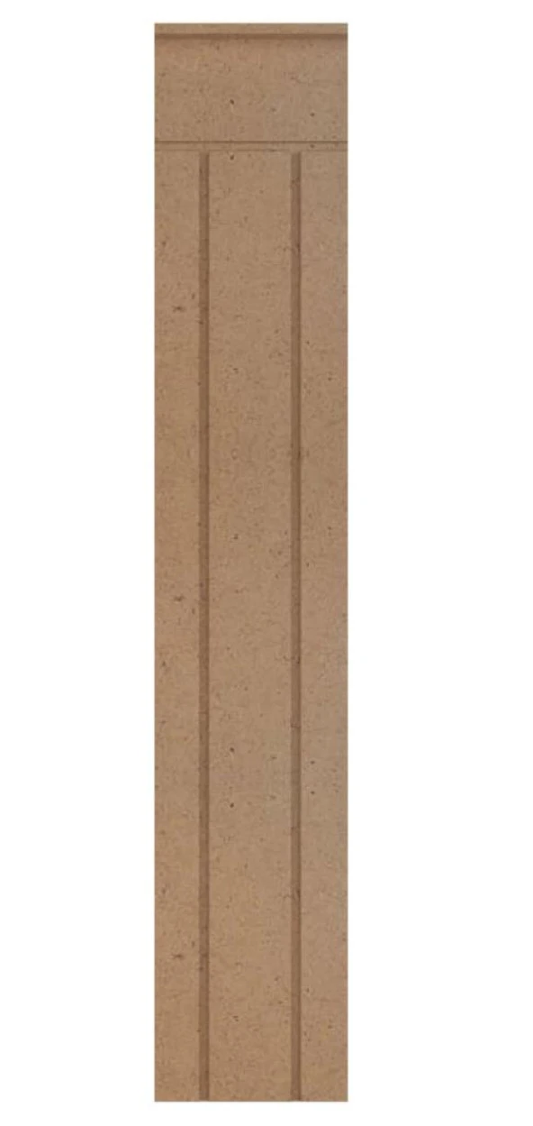 Renkli Duvarlar Iskandınav Model( 18 X 104 Cm )Dekoratif Duvar Paneli Boyanabilir Ahşap 6 Mm Ham Mdf Duvar Paneli - 3