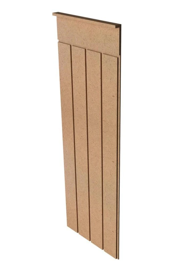 Iskandınav Model( 36 X 104 Cm )Dekoratif Duvar Paneli  Boyanabilir Ahşap 6 Mm Ham Mdf Duvar Paneli