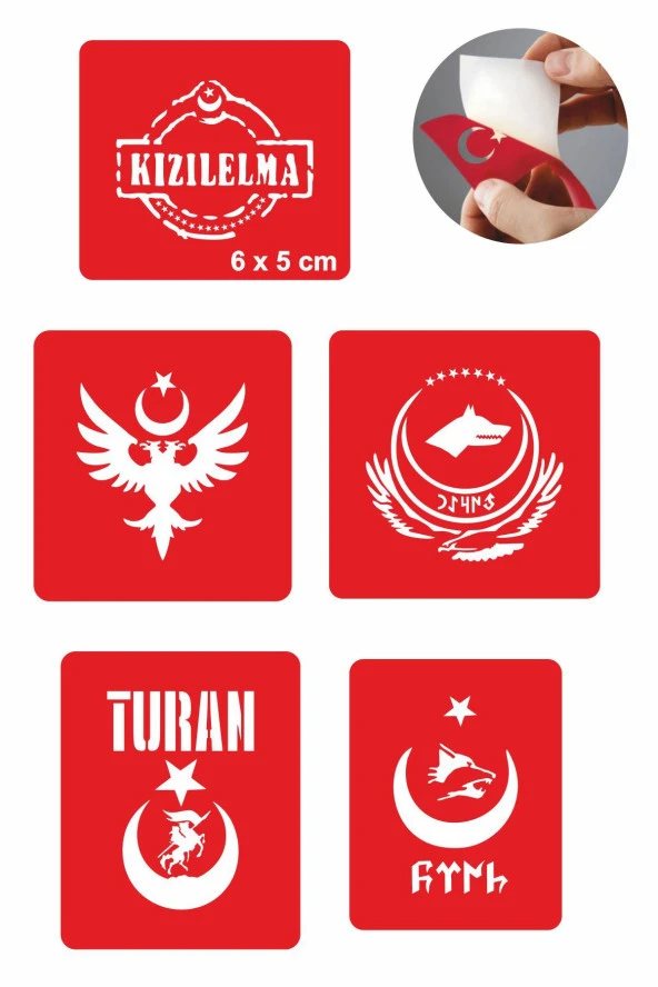 Türklük Modelleri Dövme Şablonu Kına Deseni